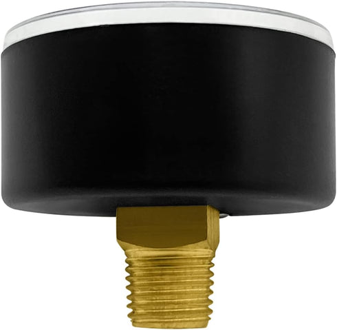 Poolzilla Back Mount Pressure Gauge | ¼” NPT Thread | Measures from 0-30PSI/0-200 KBA
