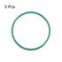 uxcell Fluorine Rubber O-Rings, FKM Seal Gasket for Machinery Plumbing, 50mm OD 45.2mm ID 2.4mm Width, Green, Pack of 5
