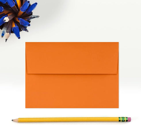 LUXPaper 4Bar A1 Invitation Envelopes, Peel & Press, Mandarin Orange, 50 Qty