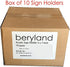 BERYLAND 5x7 10 Pack, Acrylic Sign Holder Paper Stand, Vertical Clear Frame, Double Sided Table Tent, Plexiglas