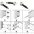 Hilitand Furniture Connecting Screw Plastic Covered Connector Cam Lock Hardware Accessories for Furniture