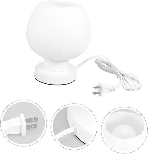 Gatuida Adjustable Touch Sensor Table Lamp with Soft Cloth Shade Portable Color Changing Night Light for Bedroom Study