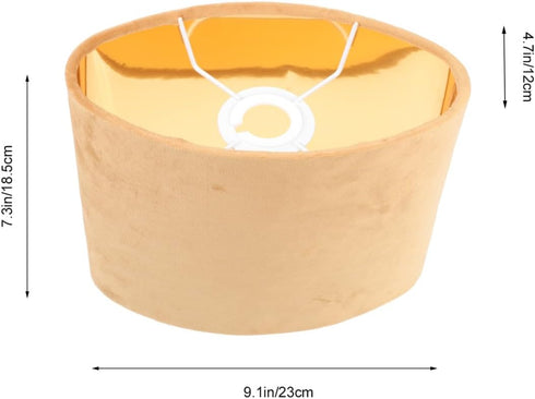 9.05X5.11X7.28In Hemobllo Practical Oval Lamp Shade Cover Durable Lampshade for Table Floor Bedside Lamps Easy