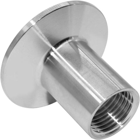 Beduan 1.5" Tri Clamp to 1/2" NPT Female, Stainless Steel Sanitary Fitting Home Brew Connector, Ferrule OD 50.5mm