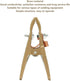 Fafeicy Welding Ground Clamp, Brass Material A Shape Ground Welding Earth Clamp Brass Welding Clamp for Welding Machine Used in Shipyards, Machinery Manufacturing, Oil Exploitation (500A)