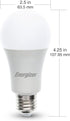 A19 Bulb Energizer Connect Smart LED Warm White Light with Voice Control and Remote Access Through Your Smartphone |