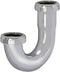 Eastman 1-1/4 Inch Heavy Duty J Bend, 17 Gauge Brass Plumbing Fitting, Chrome, 35125