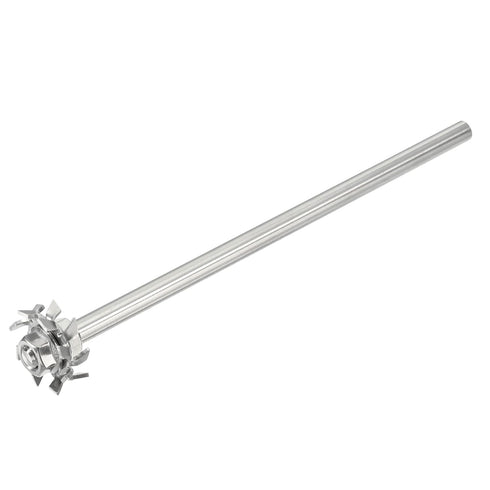 MECCANIXITY 304 Stainless Steel Stirring Rod 7.87" Length with 1.18" ID Dispersion Disc for Industrial, Laboratory