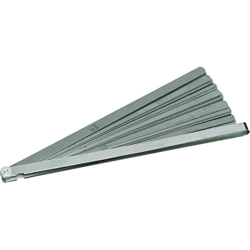 Proto J000TL 25 Blade Long Feeler Gauge Set, 1/2" and 12" Blades in Steel Holder