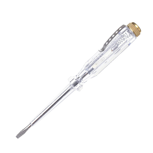 Fielect Tester Screwdriver, Voltage Tester Light Circuit Tester Electric Test Pen AC100-500V (Clear 1pcs)