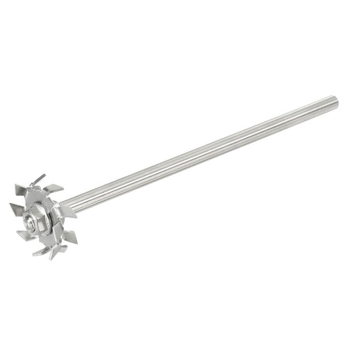 MECCANIXITY 304 Stainless Steel Stirring Rod 7.87" Length with 1.57" ID Dispersion Disc for Industrial, Laboratory
