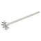 MECCANIXITY 304 Stainless Steel Stirring Rod 7.87" Length with 1.57" ID Dispersion Disc for Industrial, Laboratory