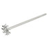 MECCANIXITY 304 Stainless Steel Stirring Rod 7.87" Length with 1.57" ID Dispersion Disc for Industrial, Laboratory