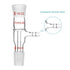 StonyLab Glass Vacuum Take Off Adapter, Straight, Short Stem with 19/22 Joints