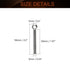 MroMax Swing Lifting Bolt M6 x 50mm Machinery Shoulder Swing Lifting Eye Bolt 304 Stainless Steel Metric Thread for Home Renovation, Pipeline Gate Valves Fasteners, Silver 4pcs