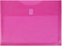 JAM PAPER Plastic Expansion Envelopes with Hook & Loop Closure - Letter Booklet - 9 3/4 x 13 with 1 Inch Expansion -