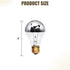 Verplexter 60A19HM 60W Bulb Half Chrome A Shape for Open fixtures, Pendants, Restaurant and Retail Lighting
