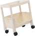 Compact Rolling Cart, Movable Storage Organizer, Mobile Utility Cart Kitchen Under Desk Cart with Caster Wheels, Multi