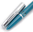 czxwyst 601 Steel Cap Vacumatic Fountain Pen - Blue-Green with Ink Window