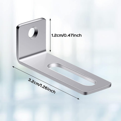 Oudain 40 Set Whiteboard Installation Hardware Kit, Wall Hanging Brackets, Screws, Expansion Tube, 1.26x0.47in