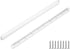 PATIKIL 9 Inch Drawer Slides, 4 Pcs Plastic Guide Rails Side Mounted