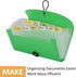SEEKIND Expanding File Folders 4 Pack, 7.1" x 4.2" Receipt Organizer Folder with 13 Pockets for Office