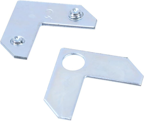 30PCS 35 13 mm Geesatis L-Shaped Corner Brace Plate, x Metal Picture Frame Bracket, Silver Tone Flat Plate Fastener