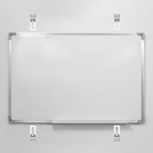 PATIKIL Whiteboard Mounting Hardware, 20 Set White Board Wall Hanger Installation Support Fastener L Shape Mount