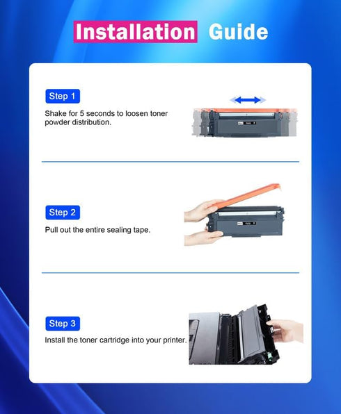 TN760 Toner for Brother Printer 2 Pack Replacement for TN760 TN-760 TN730 Black for HL-L2350DW MFC-L2690DW Printer