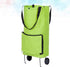 Folding Shopping Cart with Wheels Foldable Grocery Cart on Wheels Trolley Shopping Bag Expandable Rolling Hand Pulling