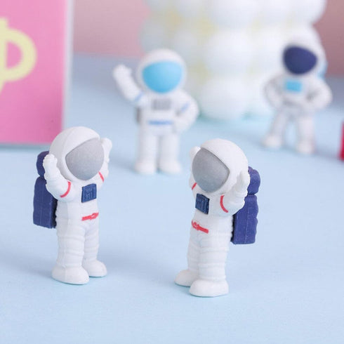 NUOBESTY 24Pcs Mini Space Erasers, Cute Pencil Erasers, Spaceman Shaped 3D Cartoon Astronaut Erasers for Classroom