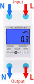 Energy Meter, Small 5 32A 110 130V 60Hz DDS528L LCD Backlight Single Phase KWh Meter