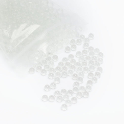 stonylab Round Glass Beads, Solid Glass Balls for Heating and Boiling Prevention, 4 mm Diameter