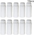 Bettomshin 10 Pcs 100ml PE Plastic Wide Mouth Lab Reagent Bottle for Liquid/Solid Sample Storage, White