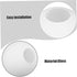 80mm 30mm ULTECHNOVO Frosted Glass Globe Lamp Shade round Ball with Fitter Opening, Sphere Replacement for Ceiling Fan