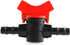 DGZZI Barbed Ball Valve 4PCS, 3/8-Inch ID in-Line Ball Valve Shut-Off Switch for Drip Irrigation and Aquariums