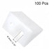 Boxonly 90 2 100Pcs Shelf Cabinet Door Degree Plastic Corner Braces Holes Angle Bracket,White