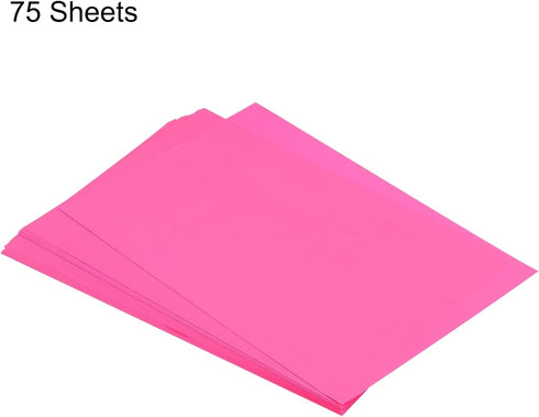 MECCANIXITY 75 Sheets A4 Colored Print Copy Paper, 8.5" x 11", Bright Red, 75gsm for Printing, Document Copying, Art