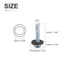 #14x1-1/4" Carbon Steel Self Drilling Screws with EPDM Washer - 25 Pack - Hex Washer Head for Metal