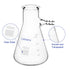Glass 100 ml Heavy Wall Borosilicate Filtering Flask, Bolt Neck with Tubulation