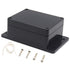 Zulkit Junction Box, ABS Plastic Dustproof Waterproof IP65 Universal Electrical Boxes, 4.5 x 3.5 x 2.2 Inch (Pack of 1)