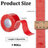 GORGECRAFT Waterproof Repair Sealing Insulation Tape, 3m x 25mm, Red, Multi-Purpose Silicone for Emergency Plumbing