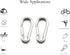 2 Set M8 Ceiling & Wall Mount Hanging Hardware - 304 Stainless Steel Heavy Duty Round Pad Eye Hook Plate