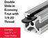 8020 3280 10 Series 1/4-20 Double Threaded Slide in Economy T-Nut Steel T-Slot Accessories (25 Pack)