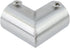 3/4-inch 2-Way Handrail-4pcs L Corner Pipe Fitting Connector Fit OD Pipe Stainless Steel Rail Pipe Fittings for DIY