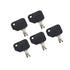 5 PCS Black Push Button Forklift Key - 186304 166 1430