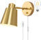 VATONI Dimmable Wall Sconce, Plug in Wall Sconce Adjustable Angle Wall Lights with