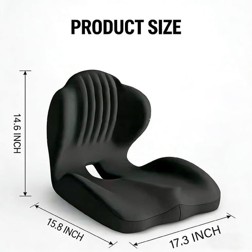 Generic Ergonomic Seat Cushion with Lumbar Support,Cushion for Office Chair with L-Shaped Design,Orthopedic Car Seats