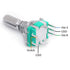 5 Set 360 Degree Rotary Encoder Code Switch - Push Button EC11 Digital Potentiometer with 20mm Handle Length