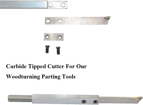 Carbide Tipped Wood Turning Replacement Blades - Knives Cutter for Parting Tool and Grooving Lathe Tool 100x12.2x3mm
